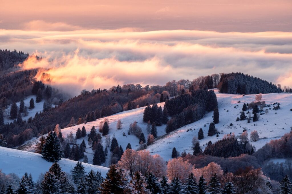 Ausblick Haldenköpfle Winterwanderung