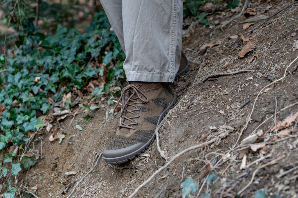 Barfußschuh steiles Gelände