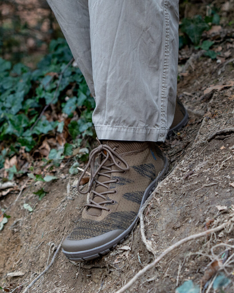 Barfußschuh steiles Gelände